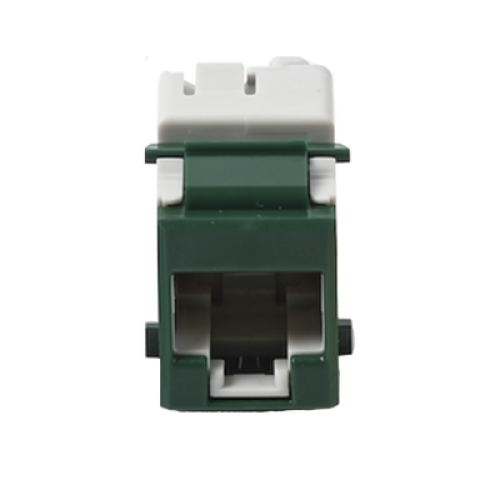 Jack Ultramax Cat6, UTP, Tipo Keystone, Color Verde, Punch Down