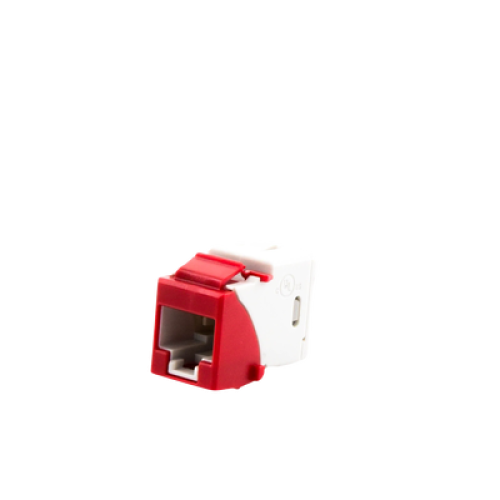 Jack Ultramax Cat6a, Utp, Tipo Keystone, Color Rojo, Punch Down