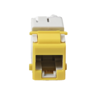 Jack Ultramax Cat6a, Utp, Tipo Keystone, Color Amarillo, Punch Down
