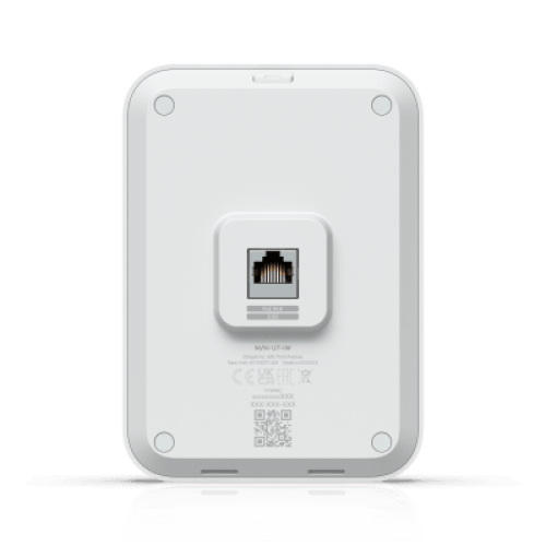 U7 In-Wall WiFi 7 Doble Banda para Interiores, con Cobertura de hasta 115 m², Capacidad para 200 Usuarios y Diseño Optimizado para Entornos de Hospitalidad