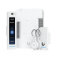 UniFi Access Kit de Inicio Gen2 Profesional para 1 puerta, (1) Lector NFC con pantalla táctil, audio 2 vías y cámara / (1) Lector NFC y de movimiento UA-G2 / Hub para conexiones para controlar una puerta con salida POE y energizar acc