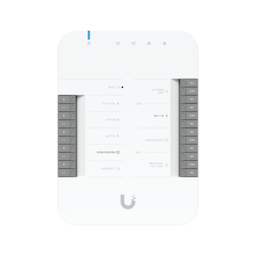 UniFi Access Kit de Inicio Gen2 Profesional para 1 puerta, (1) Lector NFC con pantalla táctil, audio 2 vías y cámara / (1) Lector NFC y de movimiento UA-G2 / Hub para conexiones para controlar una puerta con salida POE y energizar acc