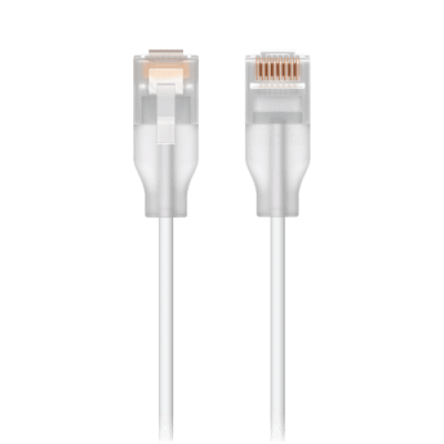 Patchcord UniFi Etherlighting? de 2 Metros (6.56 Pies), hasta 10G / Soporta hasta PoE+++ / Conector RJ45 Transparente para Mejores Efectos de Luz con Switches USW PRO MAX