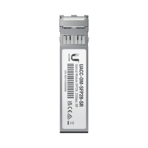 Transceptor de fibra óptica multimodo SFP28 hasta 25 Gbps con 2 conectores LC, hasta 100 mts
