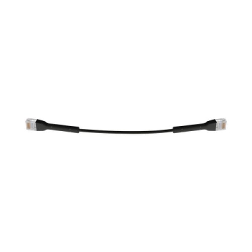 UniFi Ethernet Patch Cable Cat6 de 22 cm (8.66 pulgadas), Color Negro