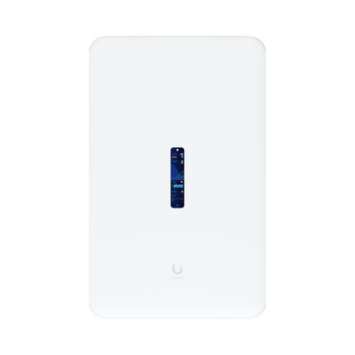 Dream Wall Cloud Gateway 10G Diseñado para Montaje en Pared con WiFi 6 Integrado, Switch PoE de Alta Potencia y Compatibilidad Total con Aplicaciones UniFi
