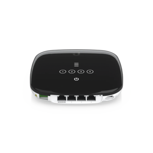 UFiber WiFi 6 GPON CPE con WiFi 802.11ax + 4 puertos GbE LAN y 1 puerto GPON WAN