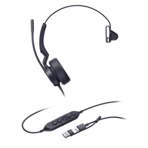 Diadema Alámbrica Yealink UH44 Mono USB-C/A Certificada con Microsoft Teams Diadema Alámbrica Yealink UH44 Mono USB-C/A Certificada con Microsoft Teams