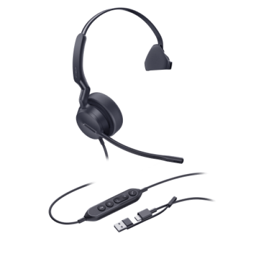 Diadema Alámbrica Yealink UH44 Mono USB-C/A Certificada con Microsoft Teams Diadema Alámbrica Yealink UH44 Mono USB-C/A Certificada con Microsoft Teams