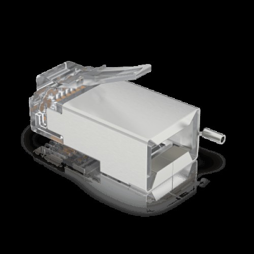 Paquete de 100 Conectores RJ45 Blindados Diseñados para Cables Ethernet UISP (UISP Cable Pro y Cable Carrier)