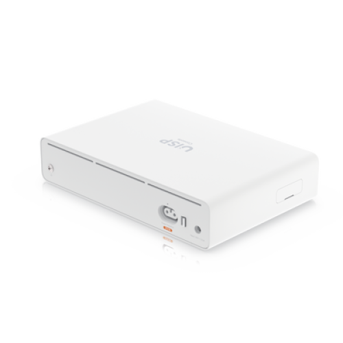 Consola UISP de Ubiquiti / Gateway y Switch de Red Gigabit / Controlador con Plataforma UISP para gestión remota de WISP (airMAX, airFiber, uFiber, LTU, edgeMAX, airCube) / 128 GB SSD / (1) WAN 1GbE / (1) WAN SFP+10G / (8) puertos LAN GbE RJ45 