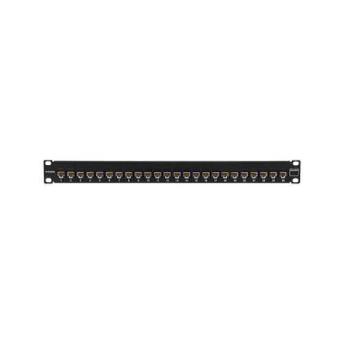 Patch Panel Ultramax. UTP, Precargado con Jacks Cat5e, 24 Puertos, Plano, 1U