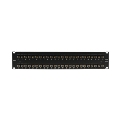 Patch Panel Ultramax. UTP, Precargado con Jacks Cat6, 48 Puertos, Plano, 2U