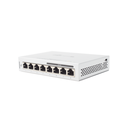 Switch UniFi Administrable capa 2 de 8 puertos Gigabit (4 Puertos Gigabit PoE 802.3af y 4 puertos Gigabit ethernet) 60W