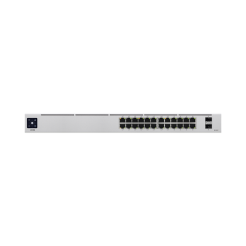UniFi Switch USW-24-POE Gen2, Capa 2 de 24 puertos (16 puertos PoE 802.3af/at + 8 puertos Gigabit) + 2 puertos 1G SFP, 95W, pantalla informativa UniFi Switch USW-24-POE Gen2, Capa 2 de 24 puertos (16 puertos PoE 802.3af/at + 8 puertos Gigabit) + 2 puertos 1G SFP, 95W, pantalla informativa