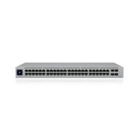 USW-48 — Switch Layer 2 de 48 Puertos GbE + 4 Puertos SFP con Diseño Fanless para Funcionamiento Totalmente Silencioso USW-48 — Switch Layer 2 de 48 Puertos GbE + 4 Puertos SFP con Diseño Fanless para Funcionamiento Totalmente Silencioso