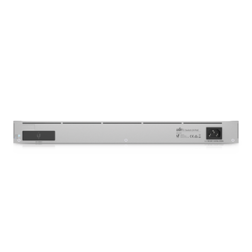 UniFi Switch Empresarial Capa 3 de 24 puertos PoE 802.3af/at (12 puertos 2.5G y 12 puertos 1G) + 2 puertos 1/10G SFP+, 400W, pantalla informativa