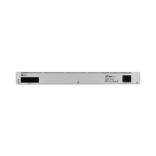 UniFi Switch USW-Pro-24, Capa 3 de 24 puertos Gigabit RJ-45 + 2 puertos 1/10G SFP+, pantalla informativa