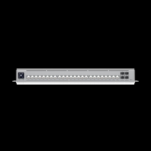 UniFi Switch Pro HD Capa 3, 24 puertos Etherlighting POE++ / (22) puertos 2.5 GbE, (2) puertos 10GbE, todos POE++, (4) puertos 10G SFP+, 600W presupuesto POE