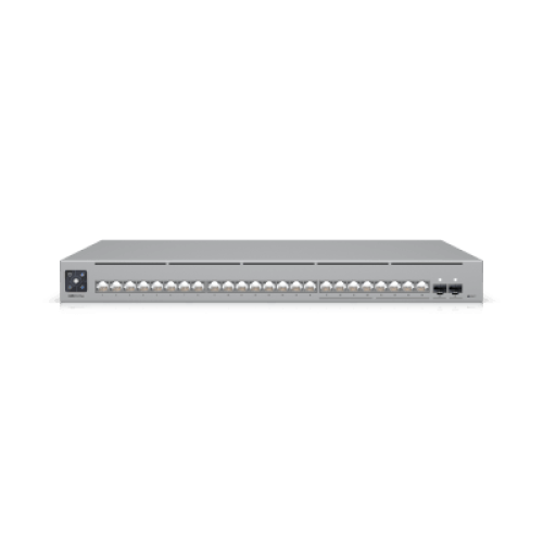 UniFi Switch Pro Max 24 – Switch Capa 3 con 24 Puertos (8 × 2.5 GbE y 16 × 1 GbE), 2 Puertos SFP+ 10G y Pantalla Informativa Integrada