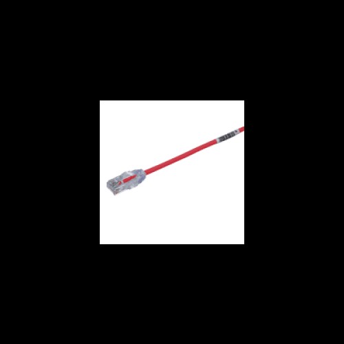 Cable de Parcheo TX6, UTP Cat6, Diámetro Reducido (28AWG), Color Rojo, 0.5 Metros (1.64 Pies)