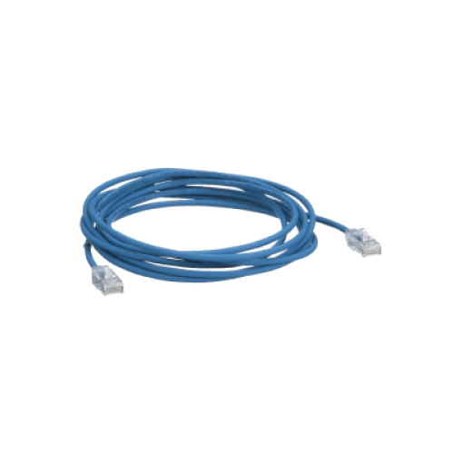 Cable de Parcheo TX6, UTP Cat6, Diámetro Reducido (28AWG), Color Azul, 30.48 Metros (100 Pies)