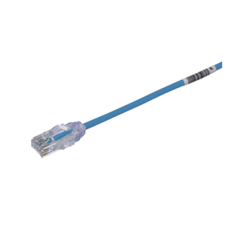 Cable de Parcheo TX6, UTP Cat6, Diámetro Reducido (28AWG), Color Azul, 10 Metros (32.81 Pies)