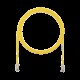 Cable de Parcheo TX6, UTP Cat6, Diámetro Reducido (28AWG), Color Amarillo, 0.3 Metros (1 Pie)