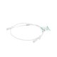 Cable de Parcheo TX6, UTP Cat6, Diámetro Reducido (28AWG), Color Blanco Mate, 0.91 Metros (3 Pies)