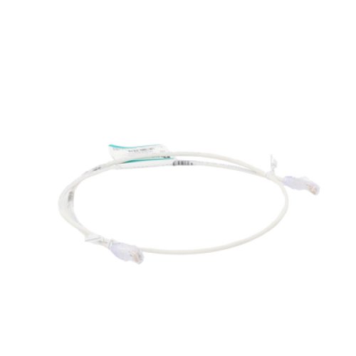 Cable de Parcheo TX6, UTP Cat6, Diámetro Reducido (28AWG), Color Blanco Mate, 0.91 Metros (3 Pies)