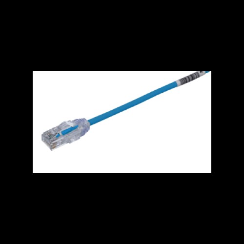 Cable de Parcheo TX6, UTP Cat6, Diámetro Reducido (28AWG), Color Azul, 30 Metros (98.43 Pies)