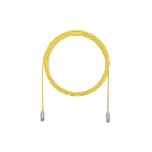 Cable de Parcheo TX6, UTP Cat6, Diámetro Reducido (28AWG), Color Amarillo, 0.91 Metros (3 Pies)