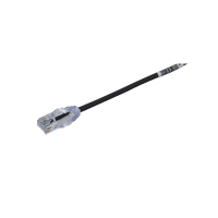 Cable de Parcheo TX6, UTP Cat6, Diámetro Reducido (28AWG), Color Negro, 13.72 Metros (45 Pies)
