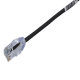 Cable de Parcheo TX6, UTP Cat6, Diámetro Reducido (28AWG), Color Negro, 16.76 Metros (55 Pies)