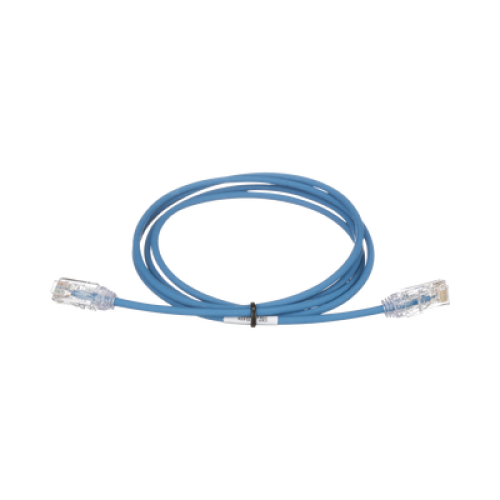 Cable de Parcheo TX6, UTP Cat6, Diámetro Reducido (28AWG), Color Azul, 1.52 Metros (5 Pies)