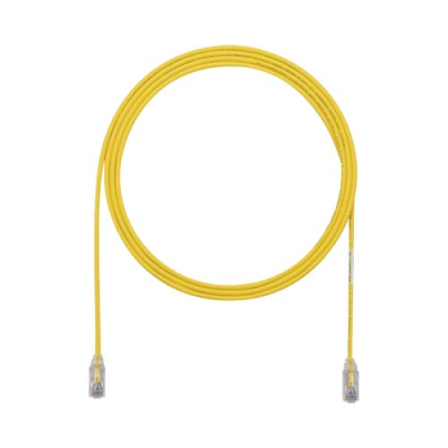Cable de Parcheo TX6, UTP Cat6, Diámetro Reducido (28AWG), Color Amarillo, 1.52 Metros (5 Pies)