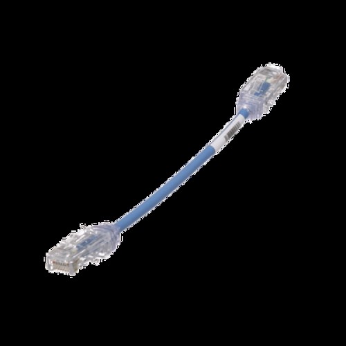 Cable de Parcheo TX6, UTP Cat6, Diámetro Reducido (28AWG), Color Azul, 6in (15.2 cm)