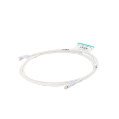 Cable de Parcheo TX6, UTP Cat6, Diámetro Reducido (28AWG), Color Blanco Mate, 2.13 Metros (7 Pies)
