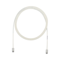 Cable de Parcheo UTP Cat6A, CM/LSZH, Diámetro Reducido (28AWG), Color Blanco Mate, 4.57 Metros (15 Pies)