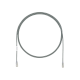 Cable de Parcheo UTP Cat6A, CM/LSZH, Diámetro Reducido (28AWG), Color Gris, 0.30 Metros (1 Pie)