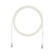 Cable de Parcheo UTP Cat6A, CM/LSZH, Diámetro Reducido (28AWG), Color Blanco Mate, 0.91 Metros (3 Pies) Cable de Parcheo UTP Cat6A, CM/LSZH, Diámetro Reducido (28AWG), Color Blanco Mate, 0.91 Metros (3 Pies)
