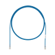 Cable de Parcheo UTP Cat6A, CM/LSZH, Diámetro Reducido (28AWG), Color Azul, 0.91 Metros (3 Pies)
