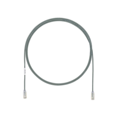Cable de Parcheo UTP Cat6A, CM/LSZH, Diámetro Reducido (28AWG), Color Gris, 0.91 Metros (3 Pies)