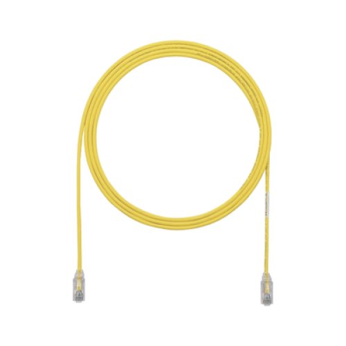 Cable de Parcheo UTP Cat6A, CM/LSZH, Diámetro Reducido (28AWG), Color Amarillo, 0.91 Metros (3 Pies)