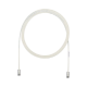 Cable de Parcheo UTP Cat6A, CM/LSZH, Diámetro Reducido (28AWG), Color Blanco Mate, 1.22 Metros (4 Pies) Cable de Parcheo UTP Cat6A, CM/LSZH, Diámetro Reducido (28AWG), Color Blanco Mate, 1.22 Metros (4 Pies)