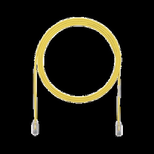 Cable de Parcheo UTP Cat6A, CM/LSZH, Diámetro Reducido (28AWG), Color Amarillo, 40ft