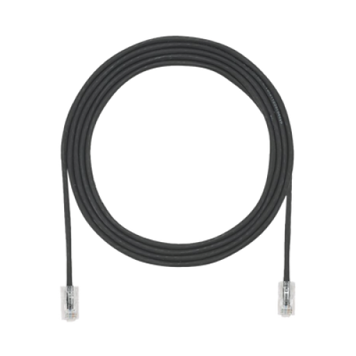 Cable de Parcheo UTP Cat6A, CM/LSZH, Diámetro Reducido (28AWG), Color Negro, 1.52 Metros (5 Pies)
