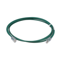 Cable de Parcheo UTP Cat6A, CM/LSZH, Diámetro Reducido (28AWG), Color Verde, 1.52 Metros (5 Pies) Cable de Parcheo UTP Cat6A, CM/LSZH, Diámetro Reducido (28AWG), Color Verde, 1.52 Metros (5 Pies)