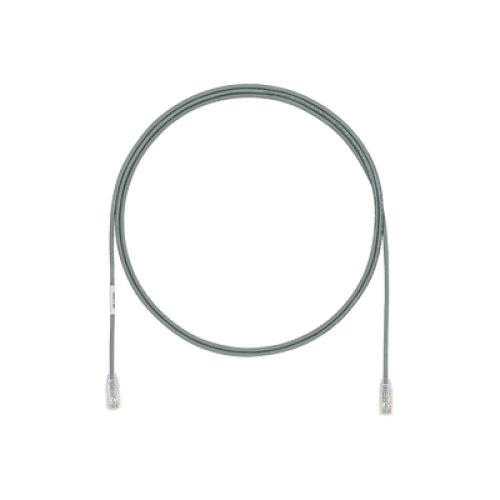 Cable de Parcheo UTP Cat6A, CM/LSZH, Diámetro Reducido (28AWG), Color Gris, 1.52 Metros (5 Pies)