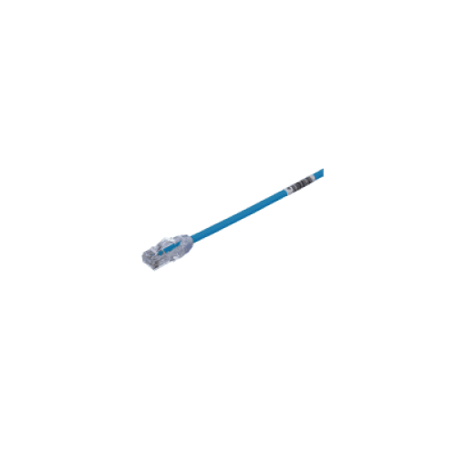 Cable de Parcheo UTP Cat6A, CM/LSZH, Diámetro Reducido (28AWG), Color Azul, 5 Metros (16.40 Pies).